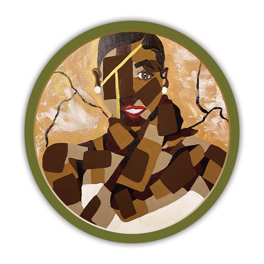 Acrylic Paper Print "Brown Skin Girl"